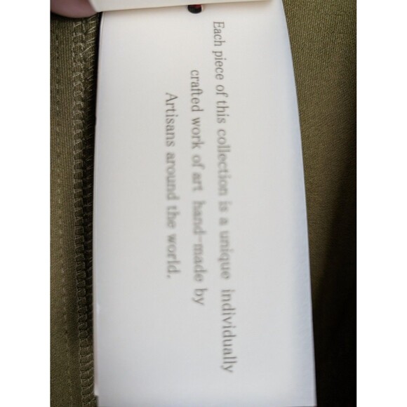 Solitaire Jacket Womens Medium Olive Belted Utility Safari Faux Suede 2-3351 - Picture 5 of 10